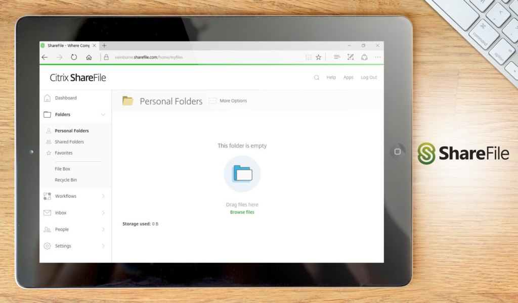sharefile dashboard example