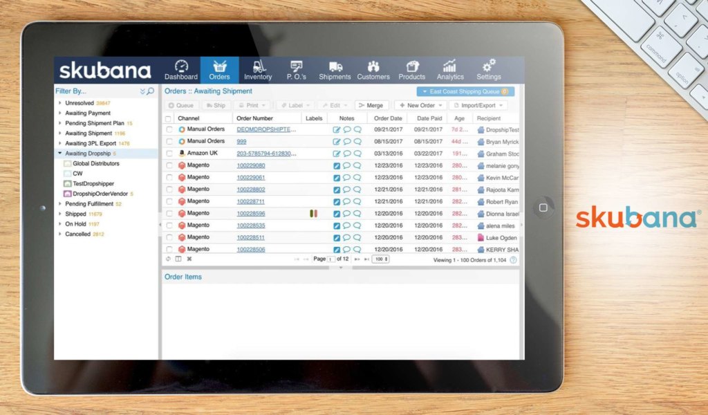 skubana dashboard example