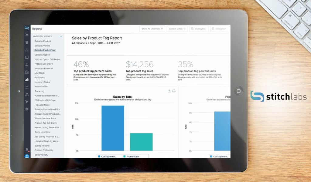 stitch labs dashboard example