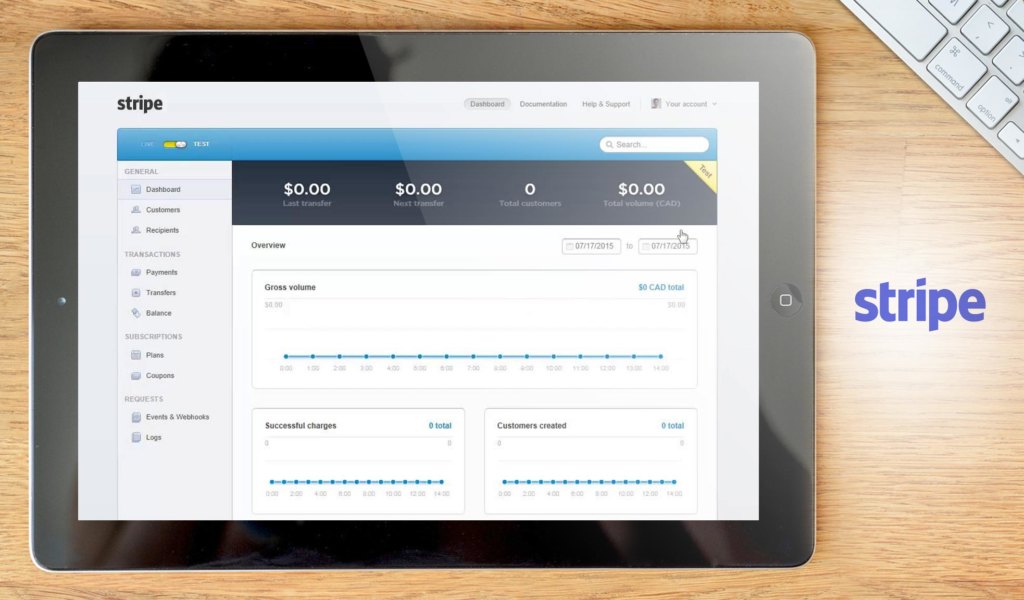 strip dashboard example