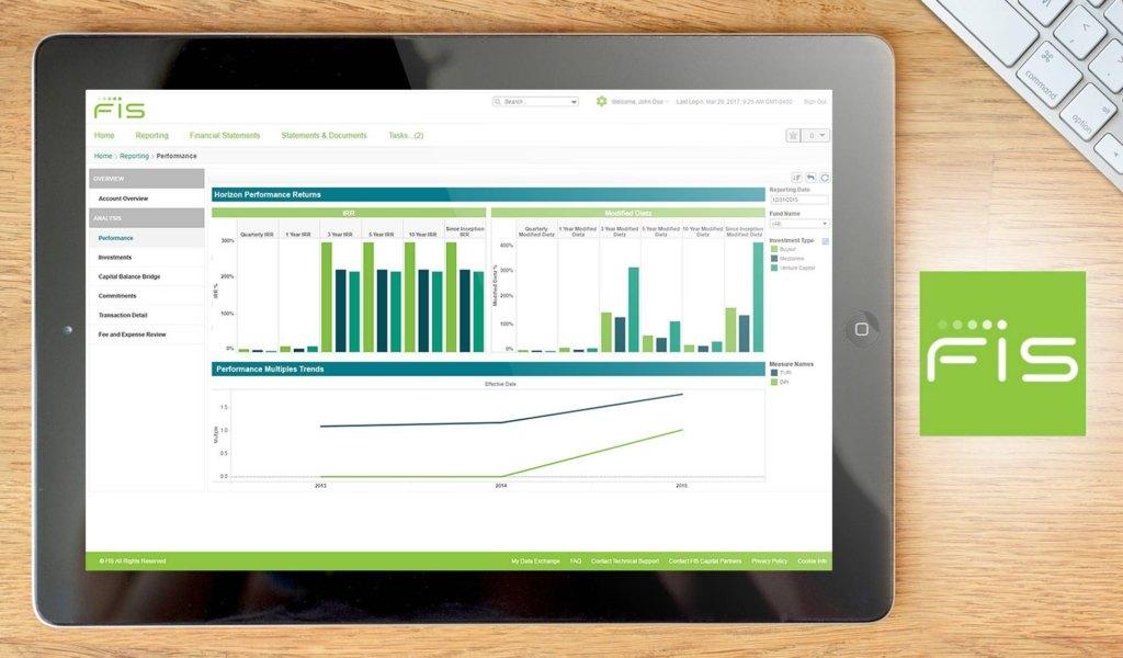 SunGard DX dashboard