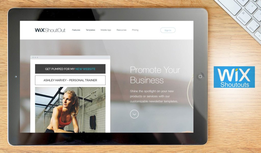 wix shoutout dashboard example
