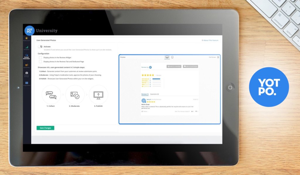 yotpo dashboard example