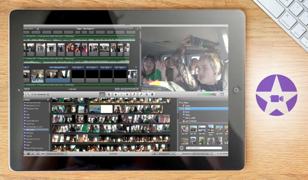 imovie dashboard example