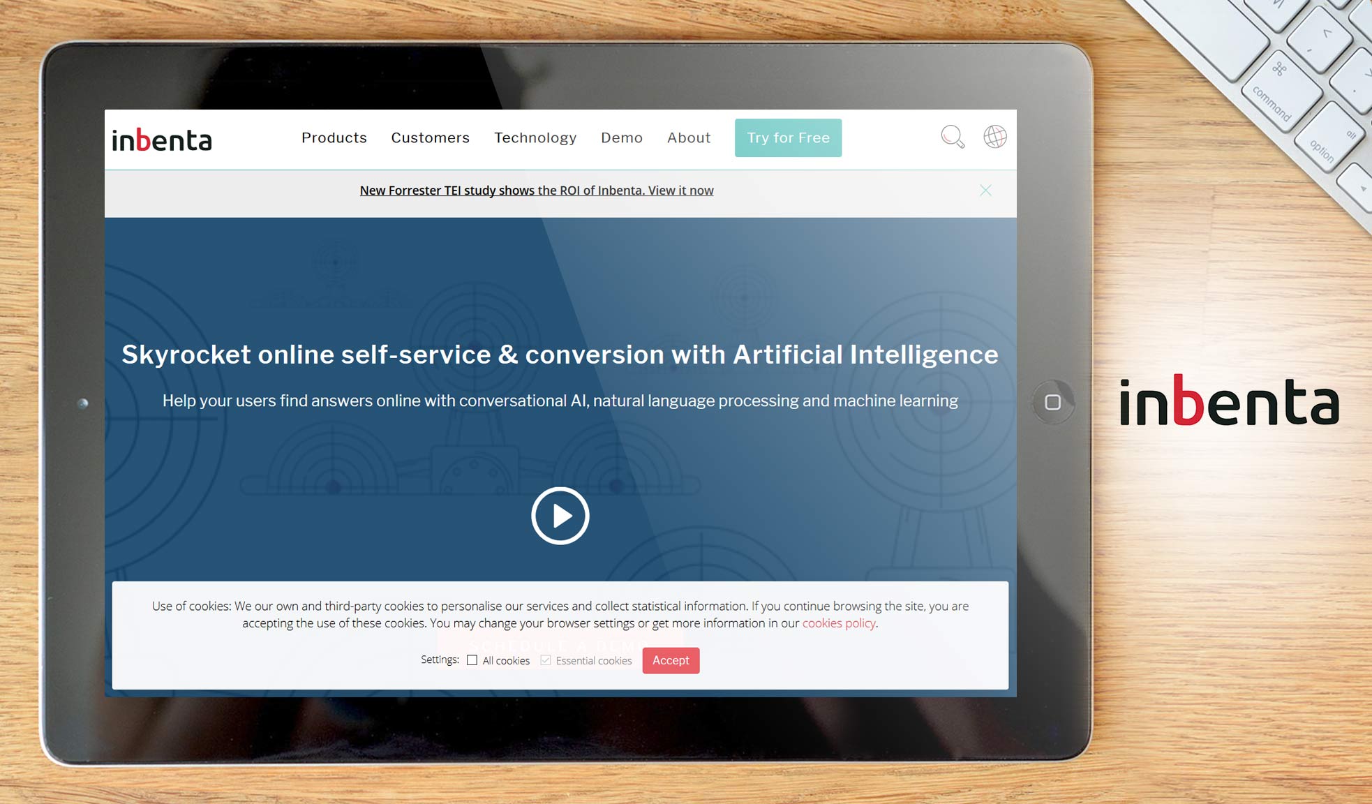Inbenta dashboard example