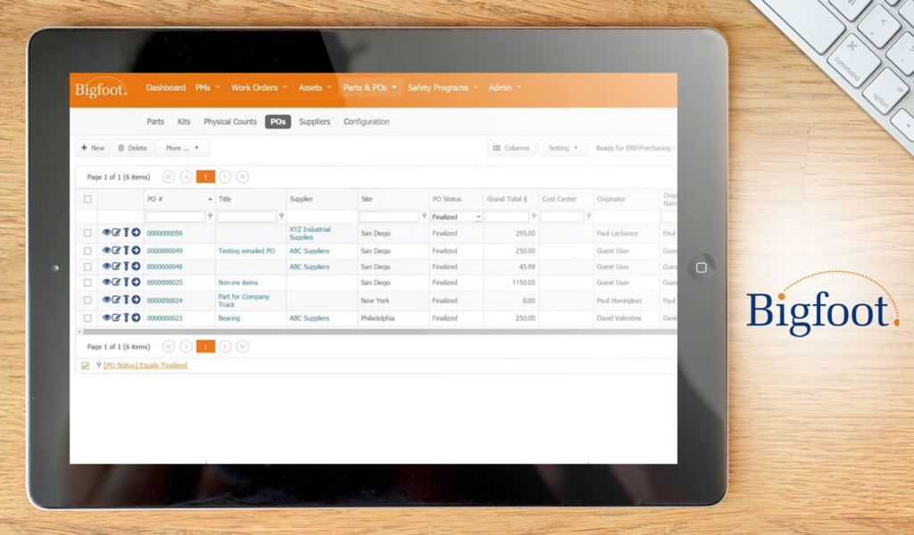 bigfoot dashboard example