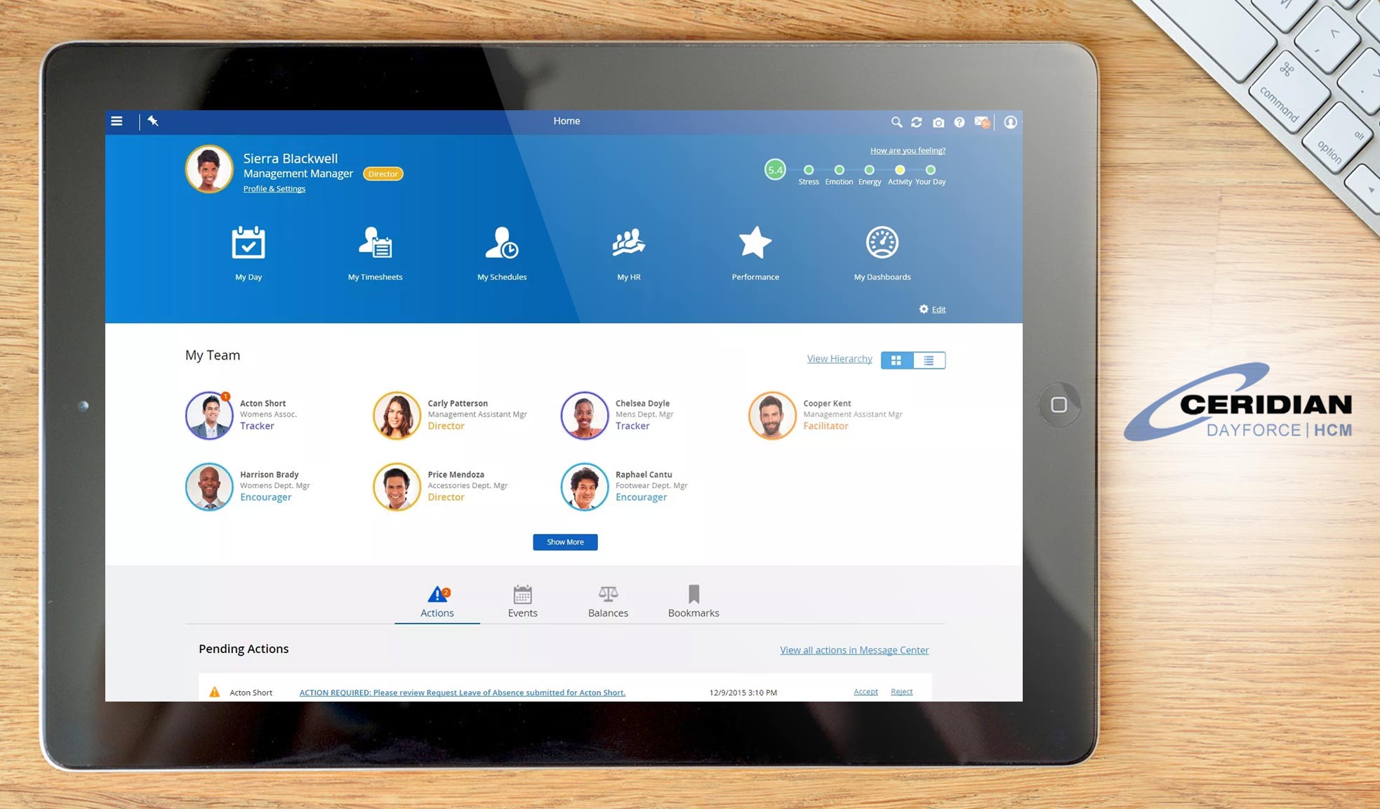dayforce hcm dashboard