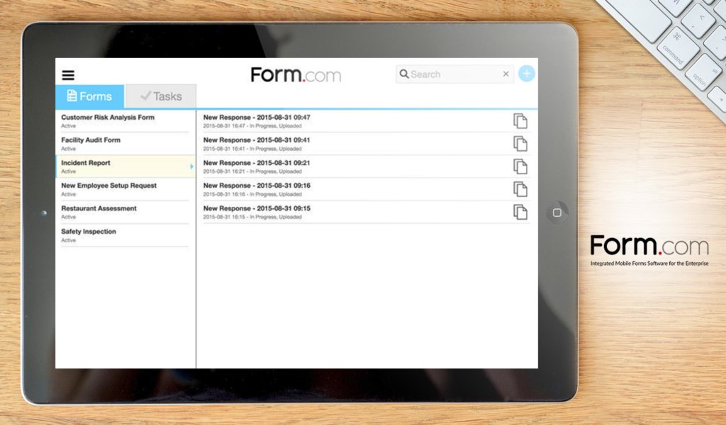 form.com restaurant inspection dashboard example