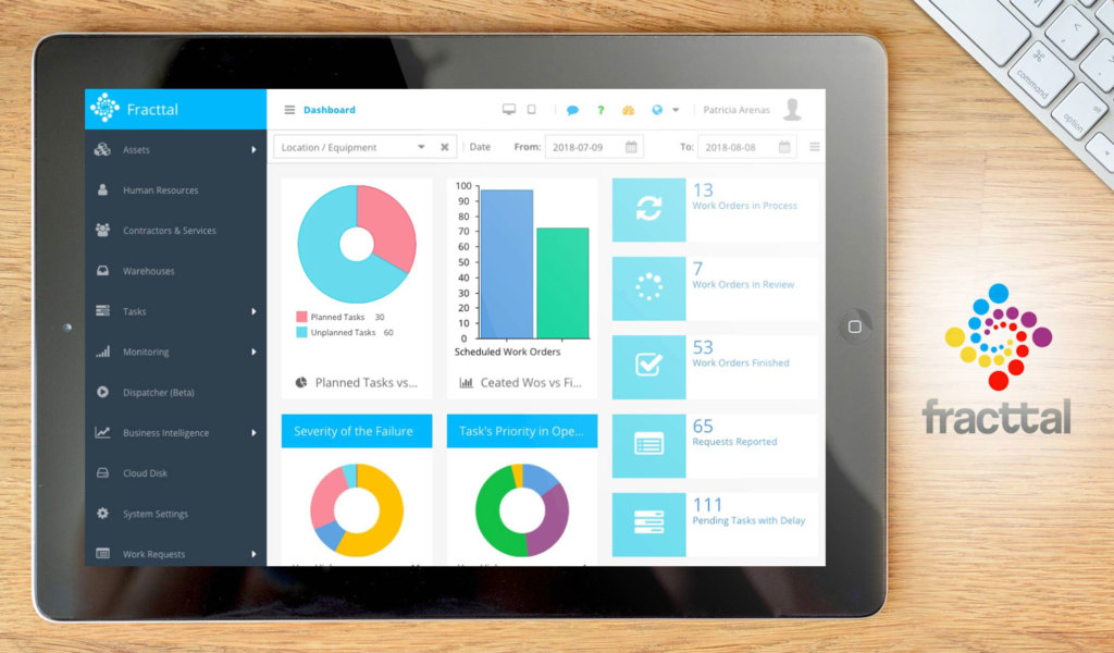 fracttal dashboard example