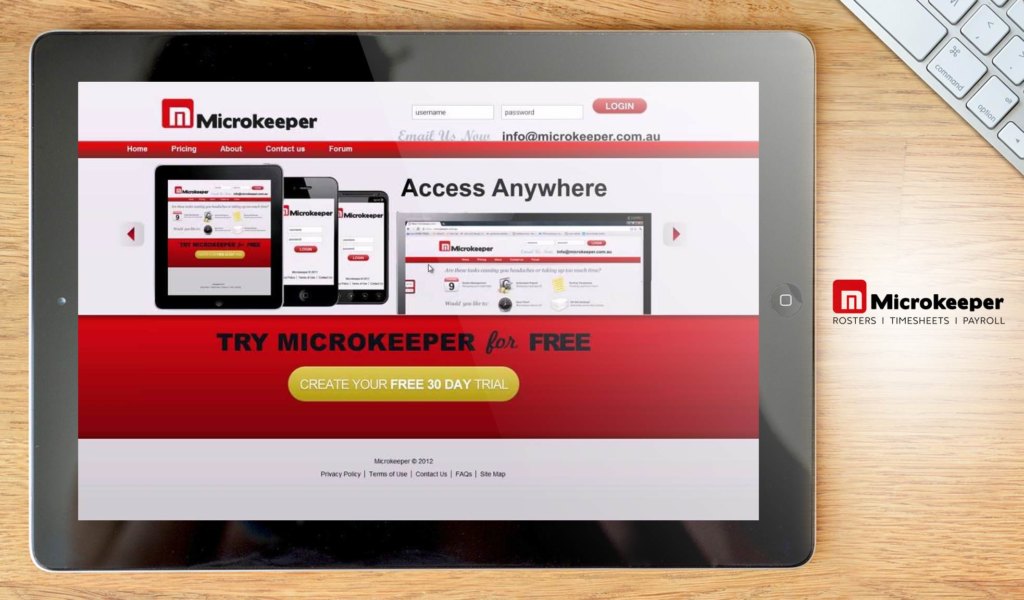 Microkeeper dashboard