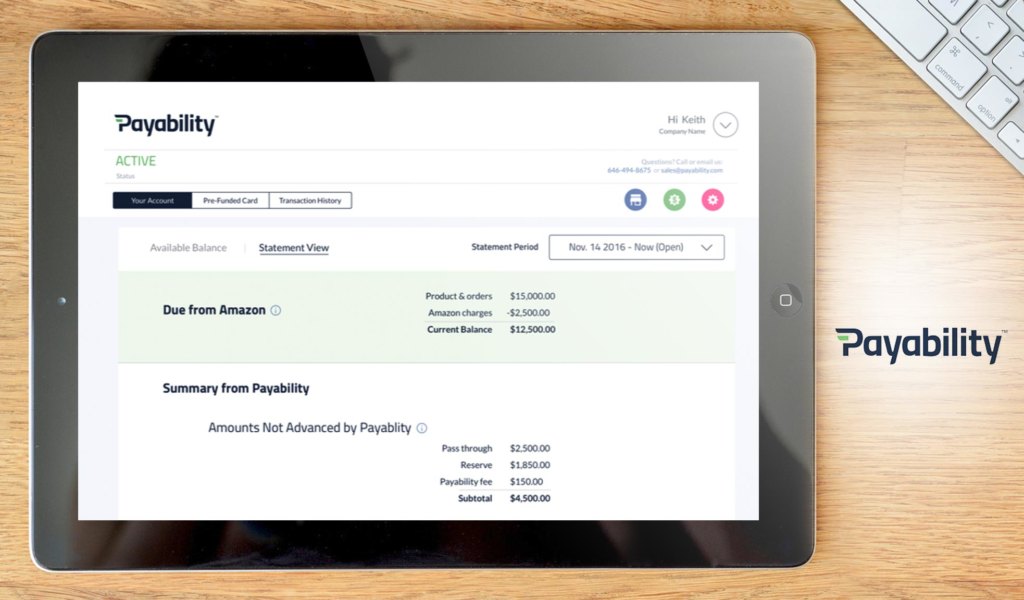 payability dashboard example