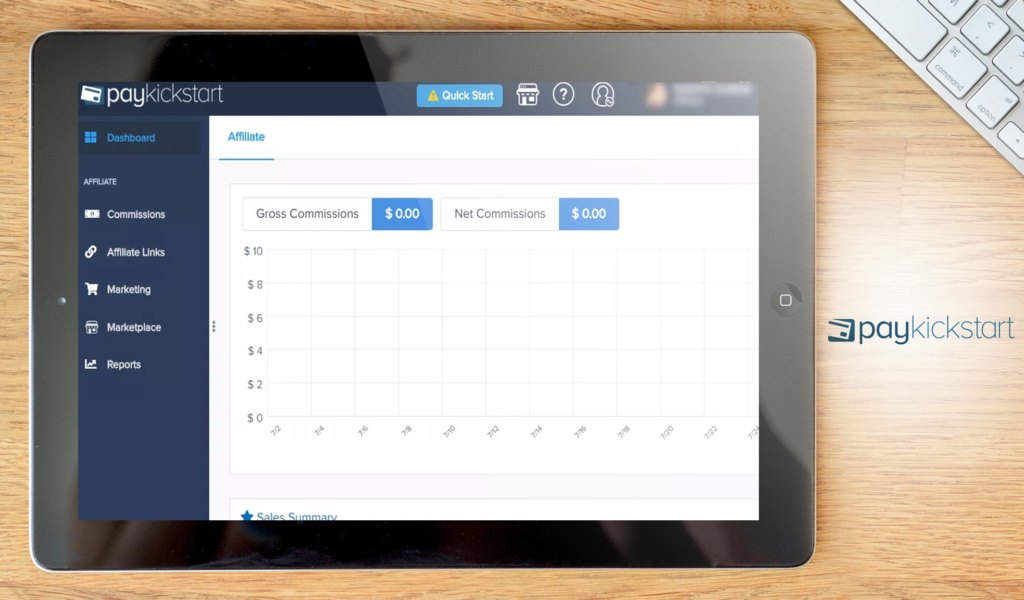 paykickstart dashboard example