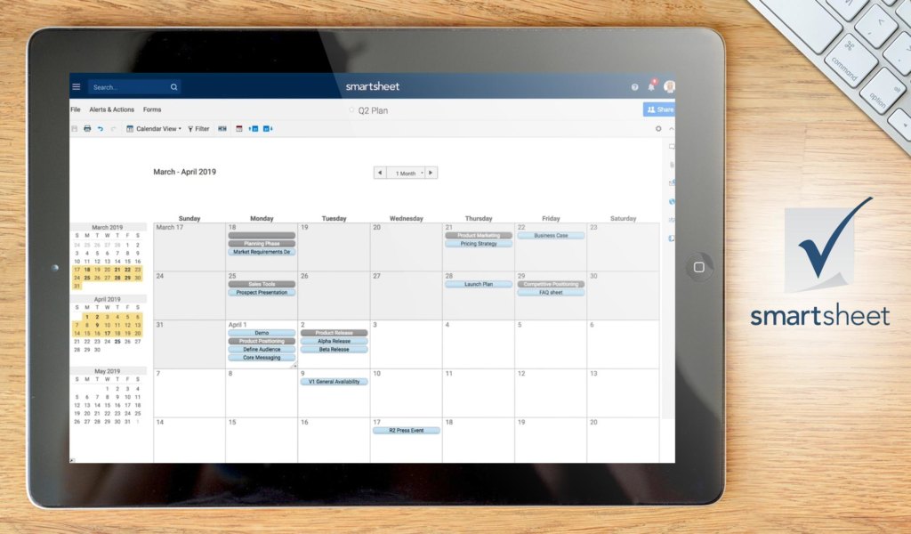 Smartsheet dashboard