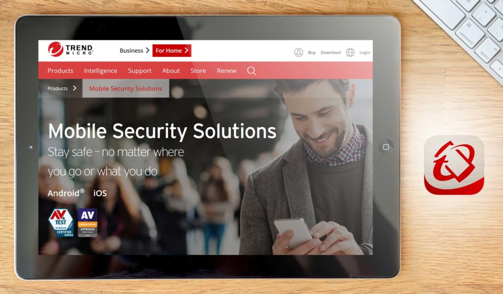Trend Micro Mobile Security dashboard example