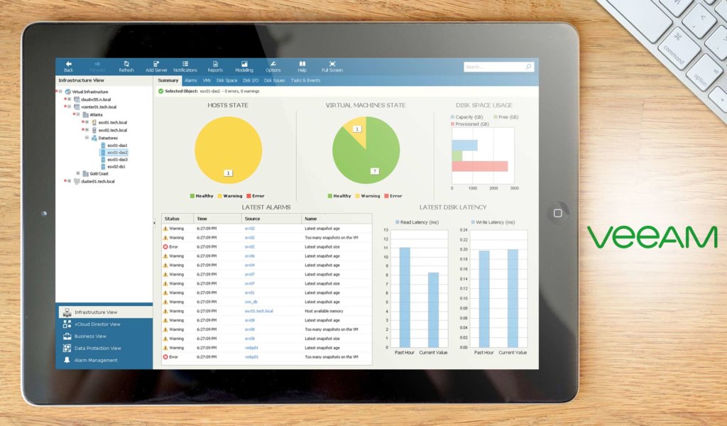 Veeam dashboard example