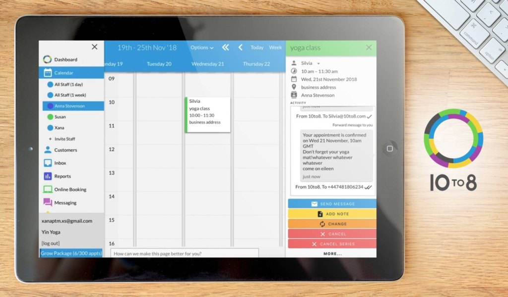 10to8 dashboard example