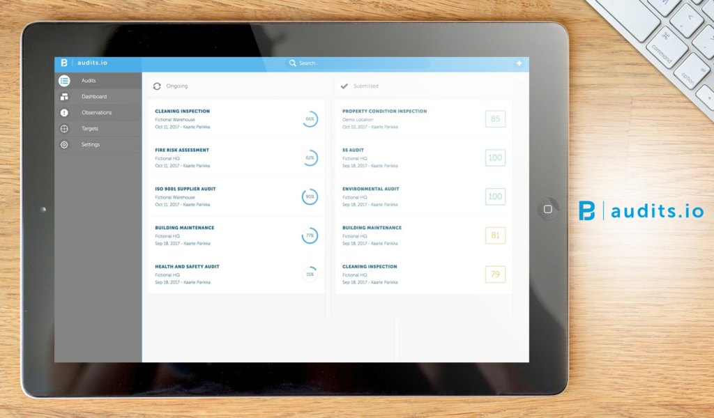 Audits.io dashboard