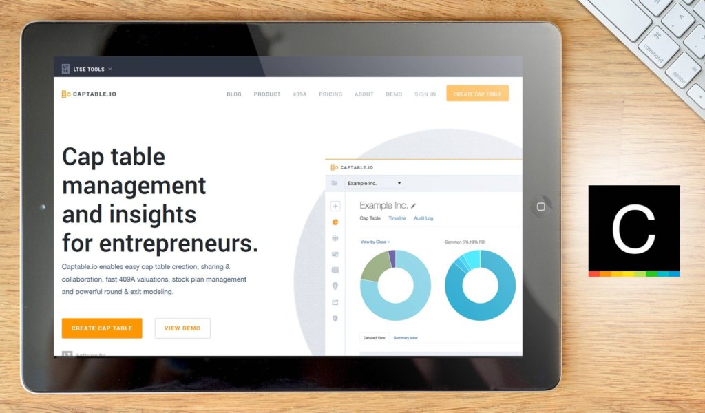 Captable.io dashboard example