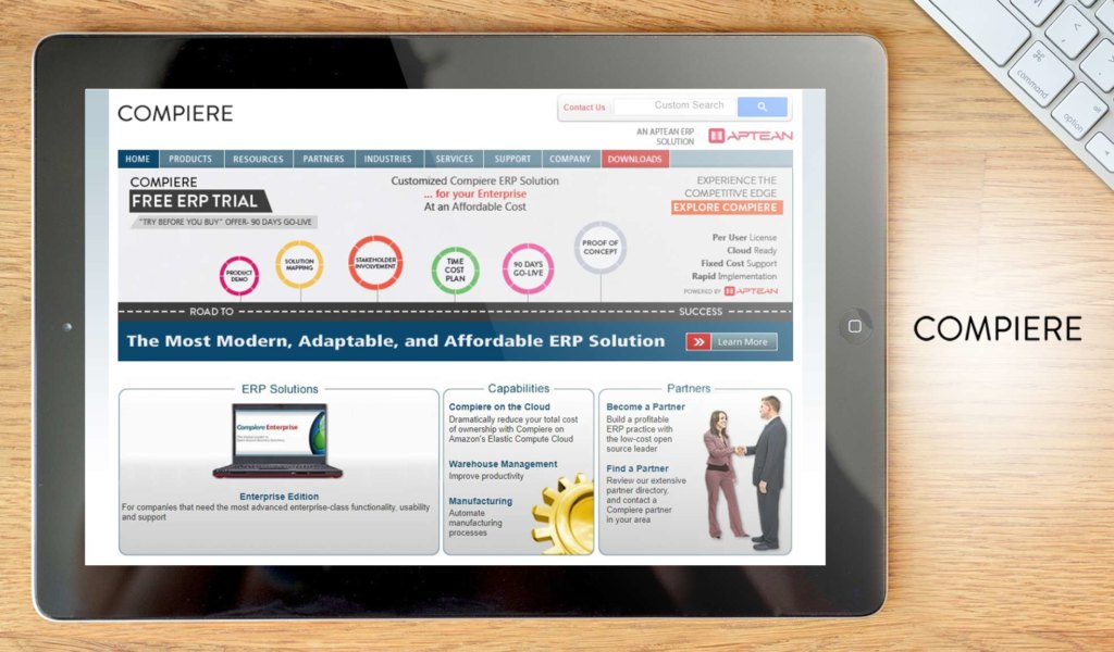 Compiere dashboard example