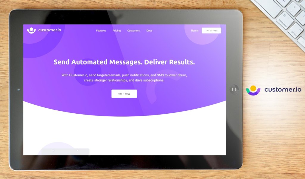 Customer.io dashboard example