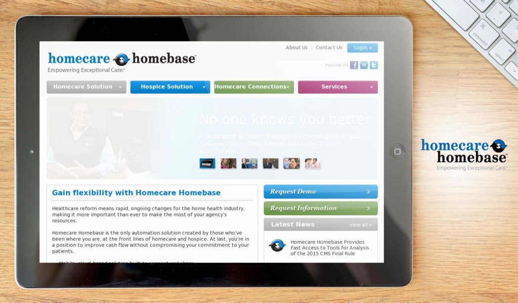 Homecare Homebase dashboard
