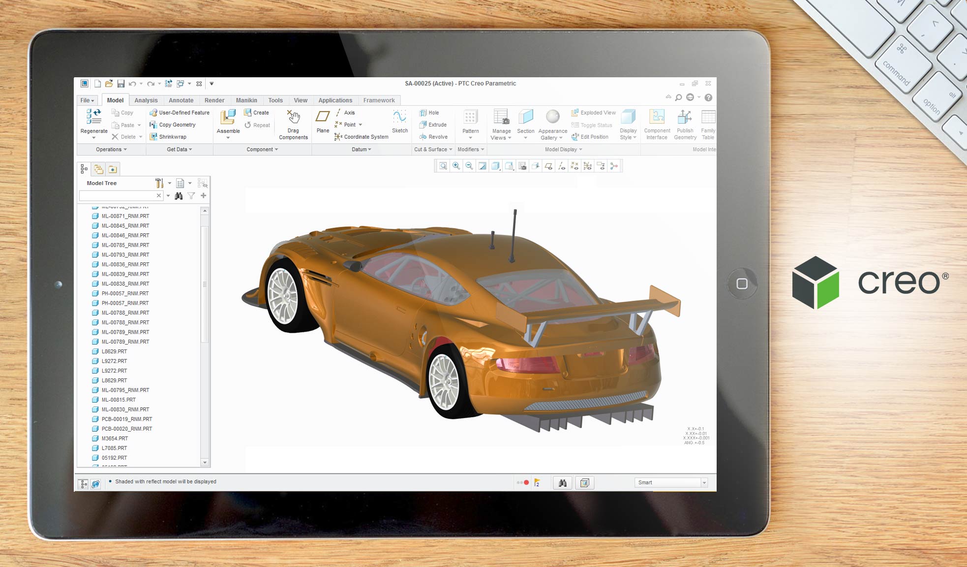 PTC Creo PLM dashboard