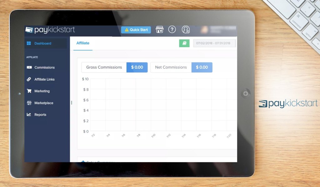 PayKickstart dashboard example