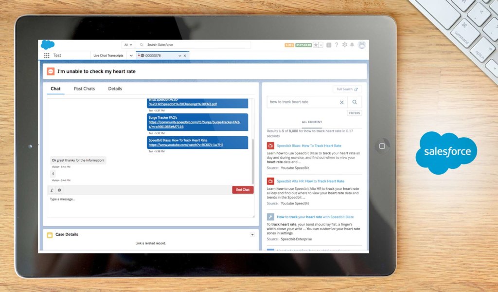 Salesforce Live Agent dashboard