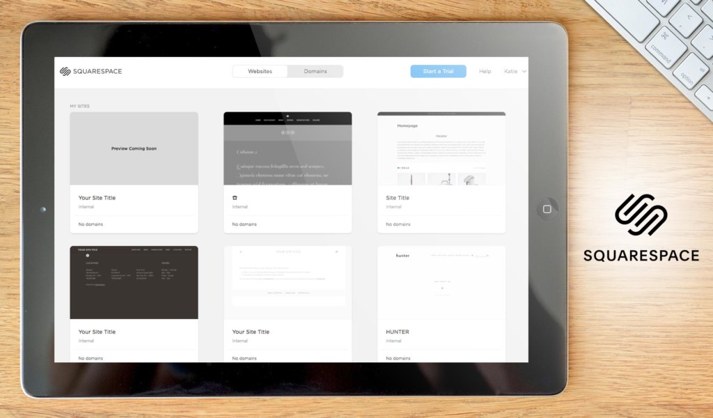 Squarespace dashboard
