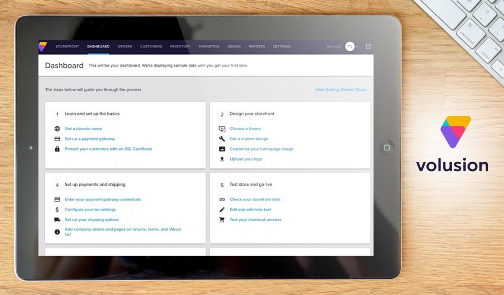 Volusion dashboard example