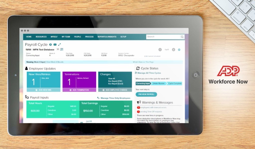 adp workforce dashboard