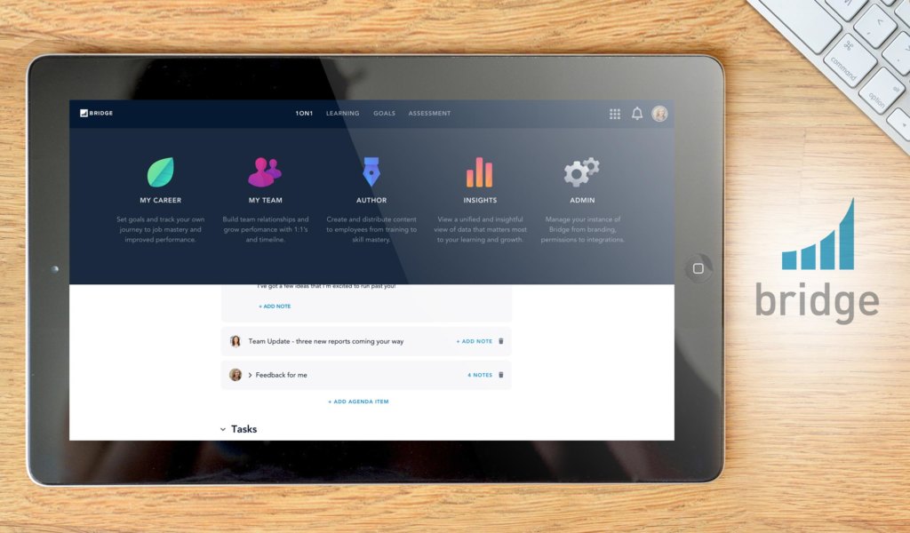 Bridge LMS dashboard