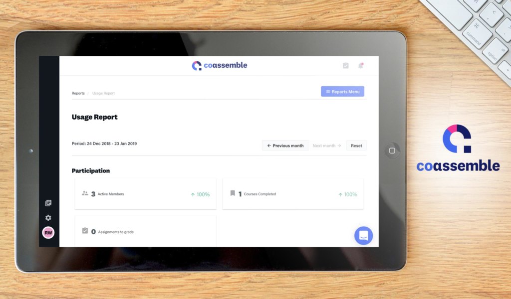 Coassemble dashboard