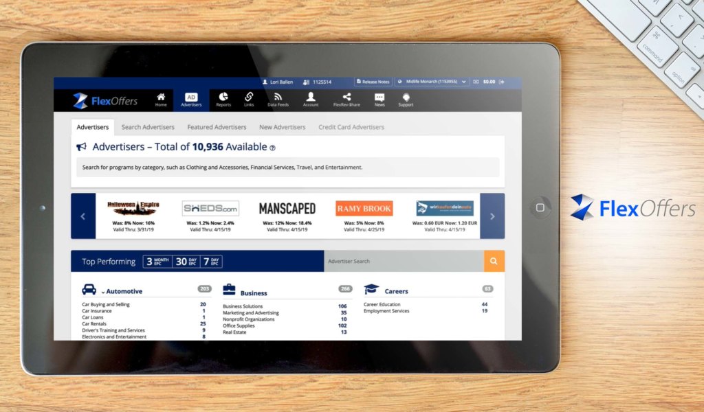 FlexOffers dashboard example