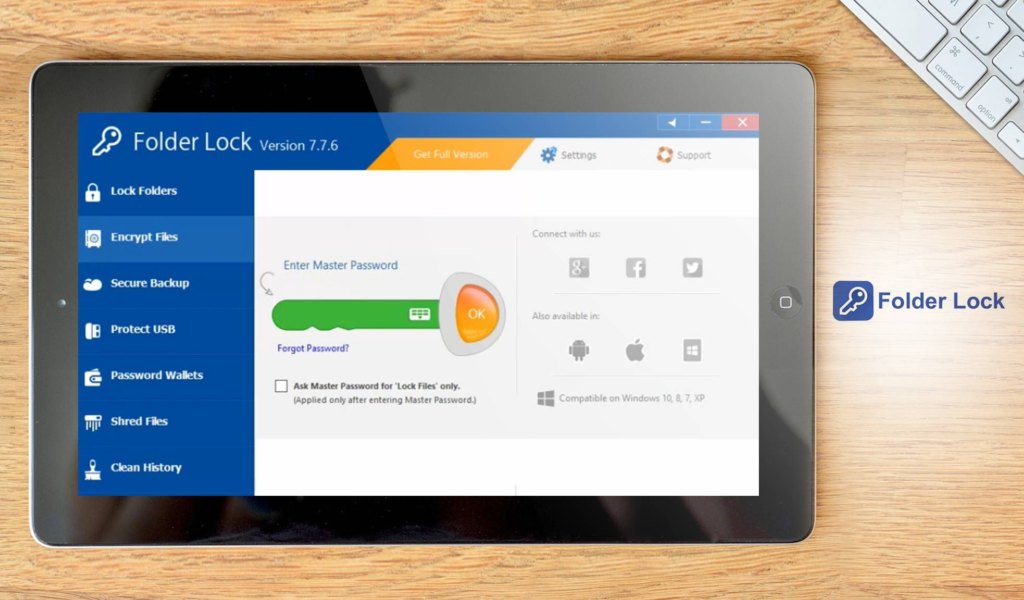 Folder Lock dashboard example