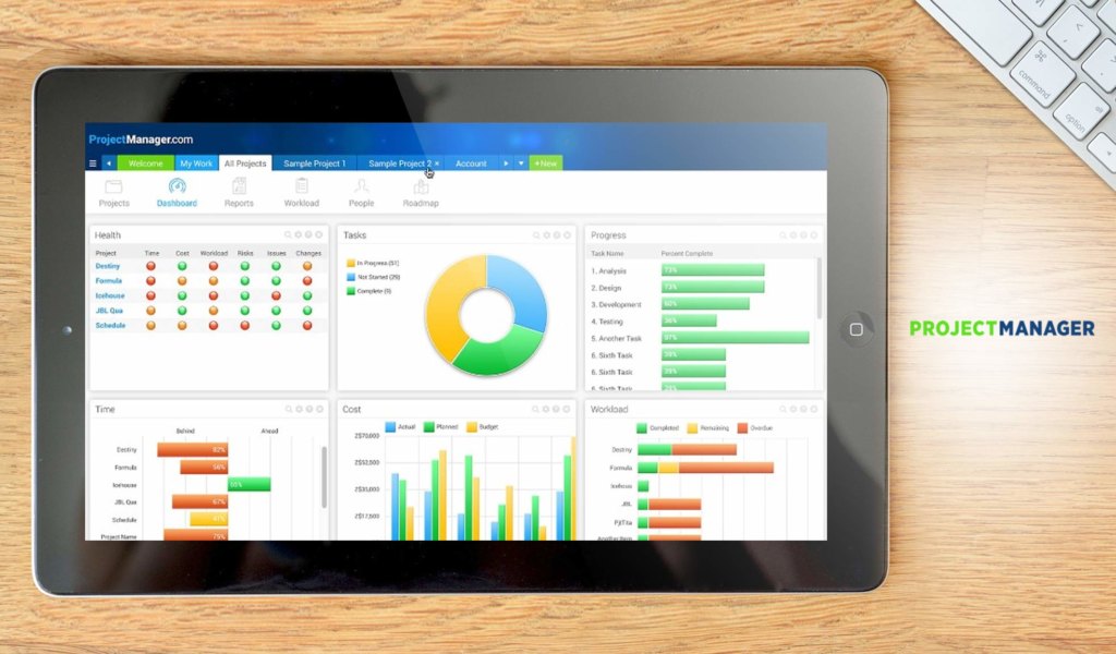ProjectManager dashboard example