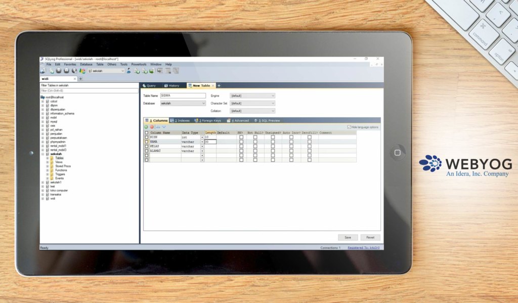 SQLyog MySQL dashboard