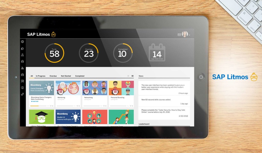 SAP Litmos dashboard
