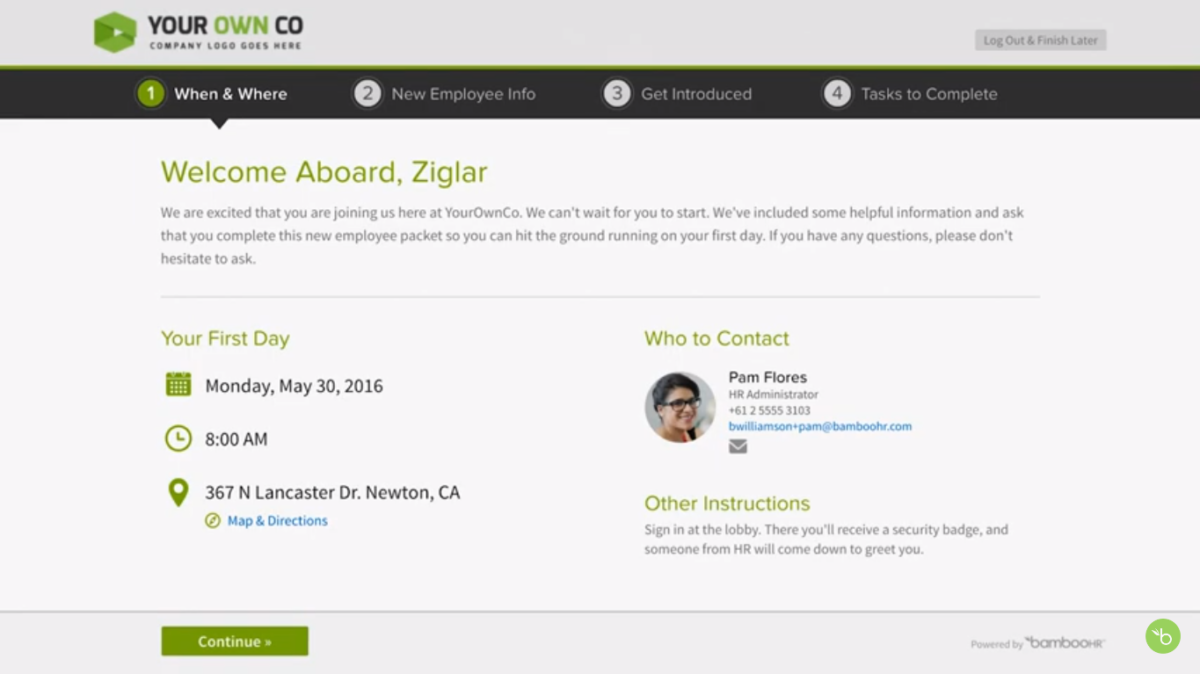 welcome message for better onboarding