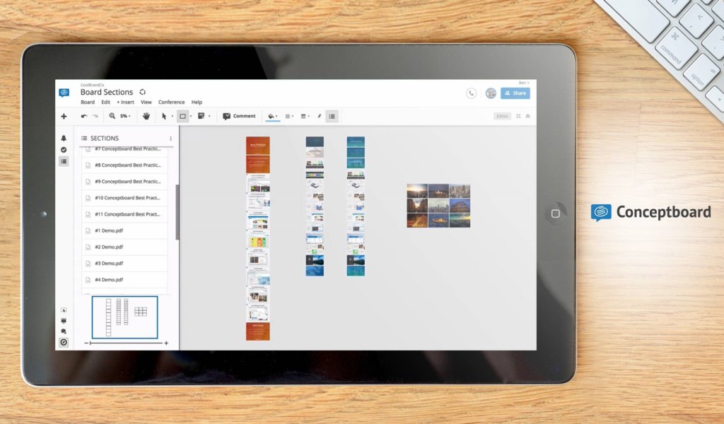 Conceptboard dashboard example