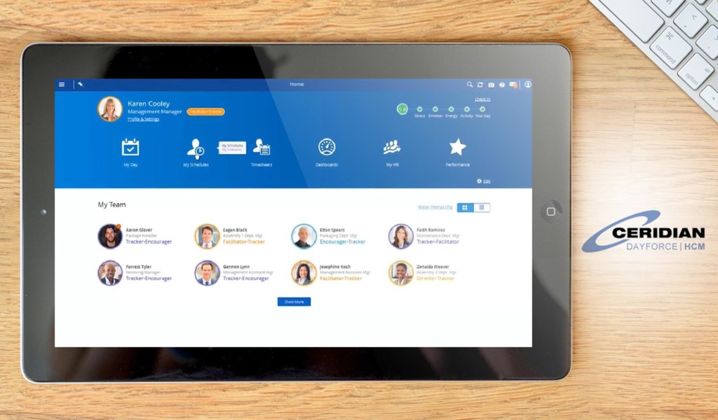 Dayforce HCM dashboard example