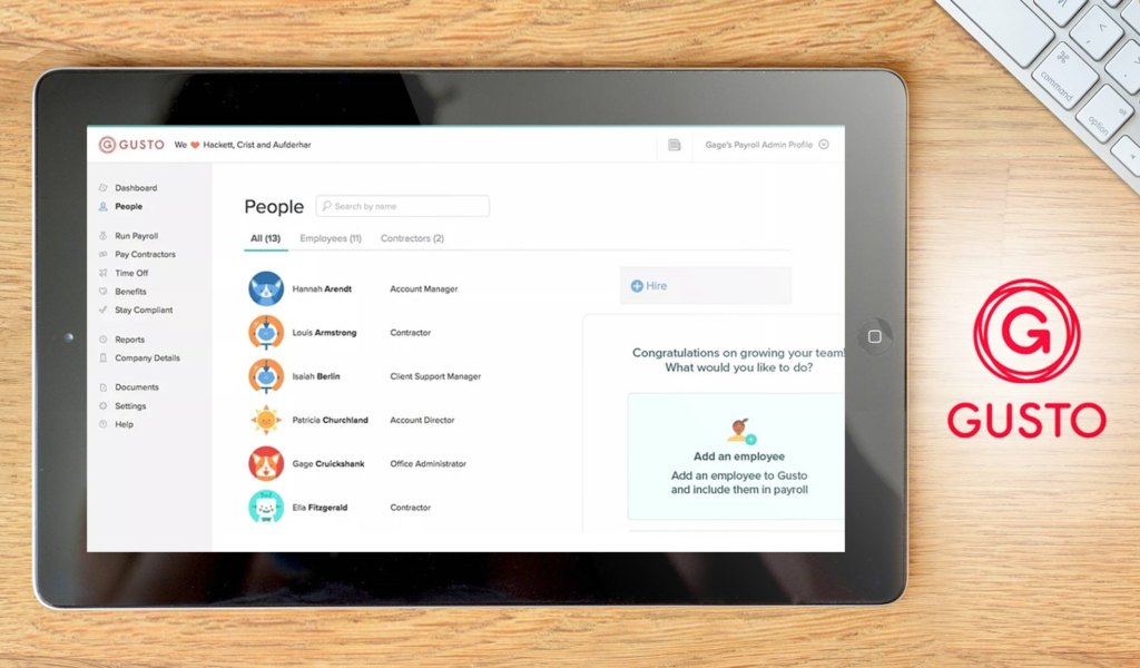 Gusto HR Dashboard