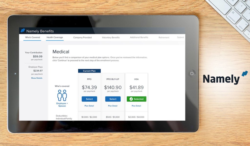 Namely dashboard example
