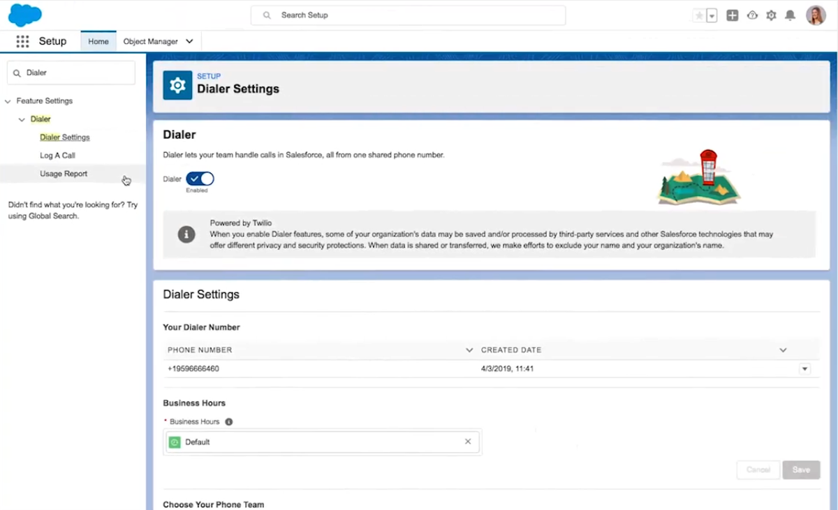 salesforce essentials direct dialer