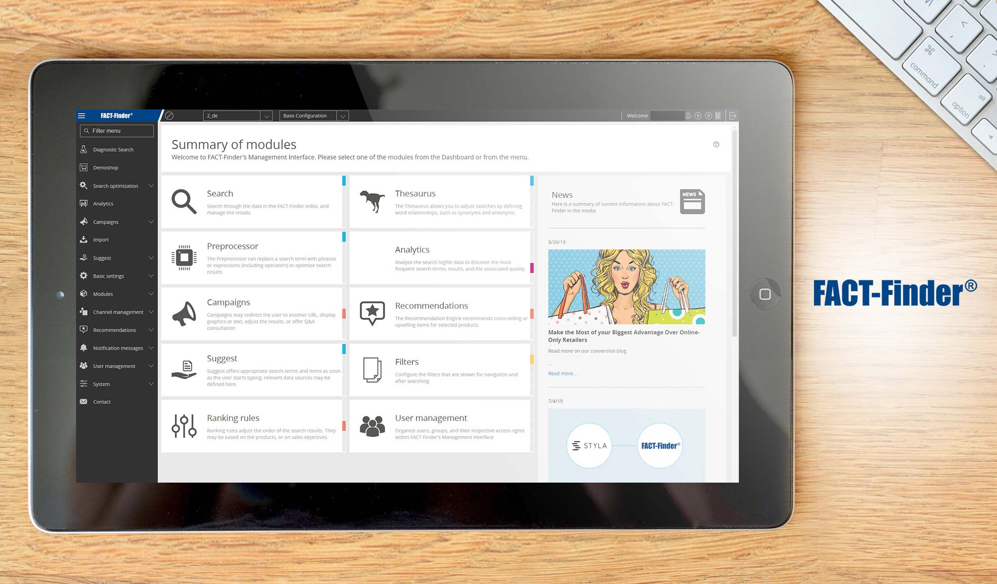factfinder dashboard example