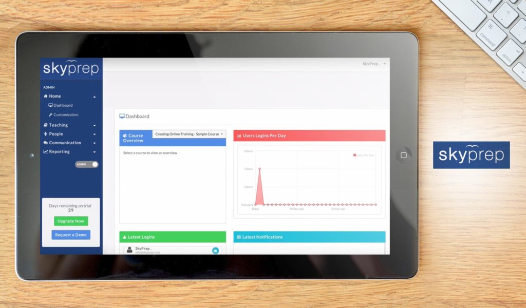 SkyPrep dashboard