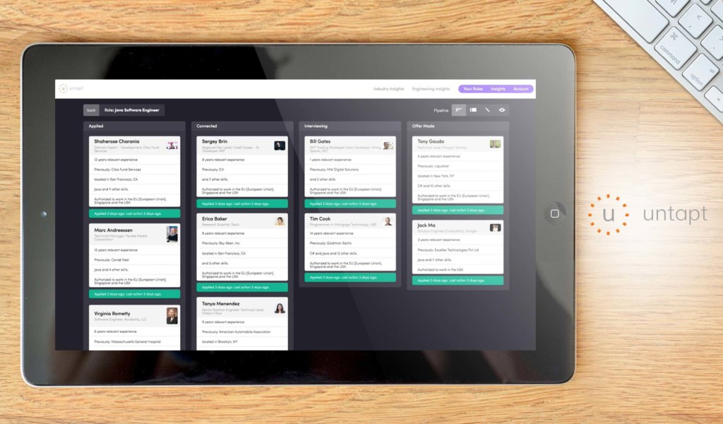 untapt Unlocked Dashboard