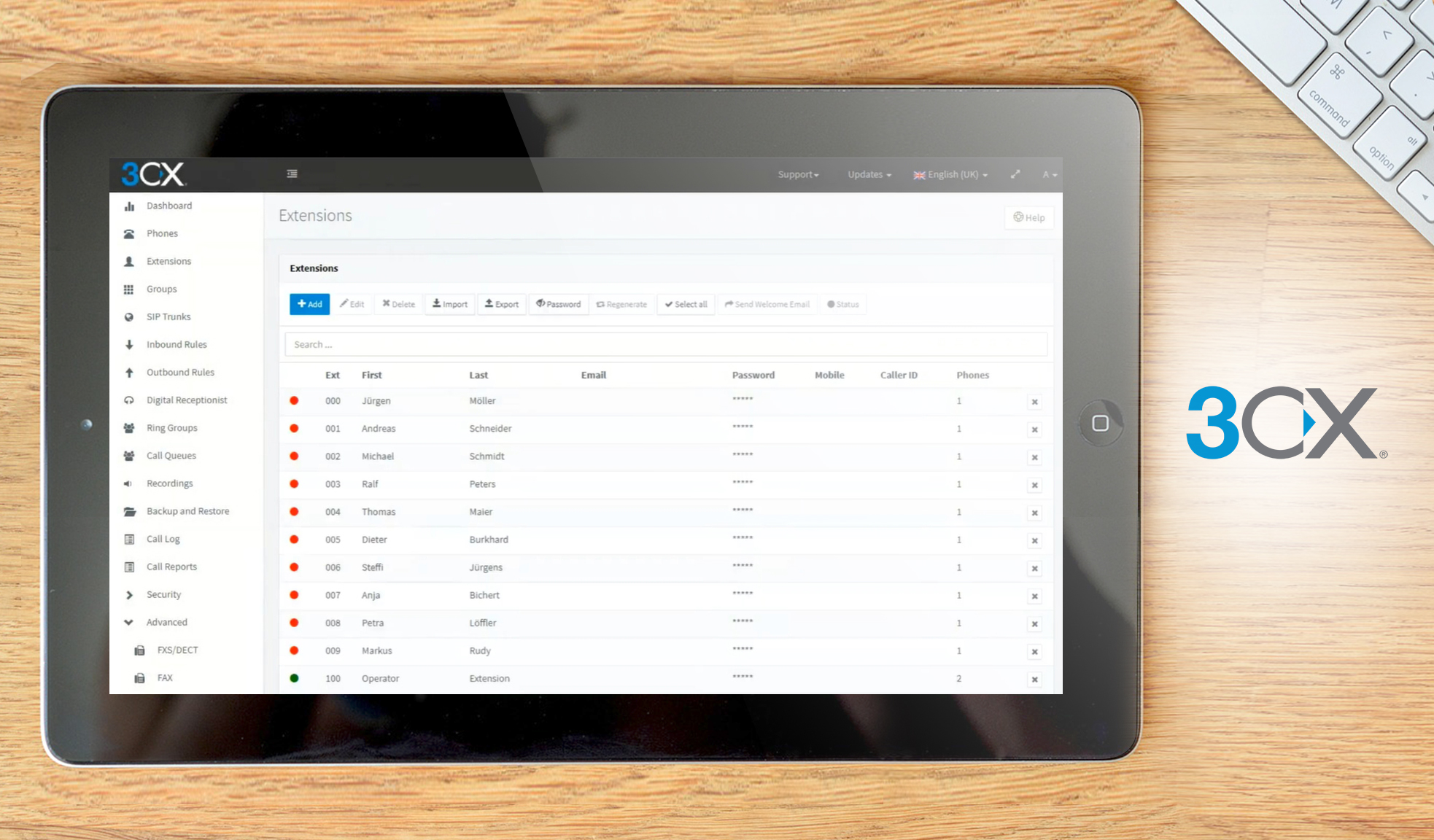 3cx dashboard example