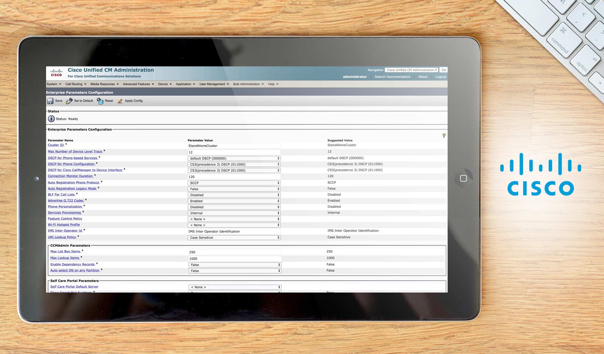 cisco unified communications manager dashboard example