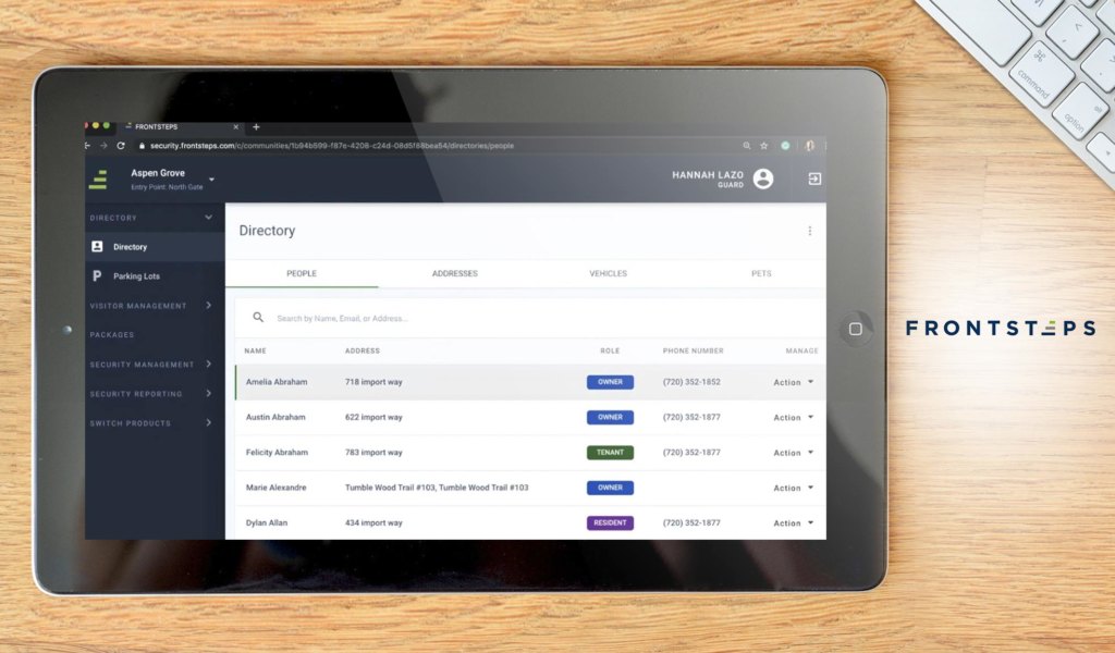 frontsteps - evercondo- dashboard example